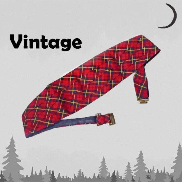 Tartan Plaid Cummerbund is a Festive Tuxedo Accessory and it's VINTAGE - Picture 1 of 13